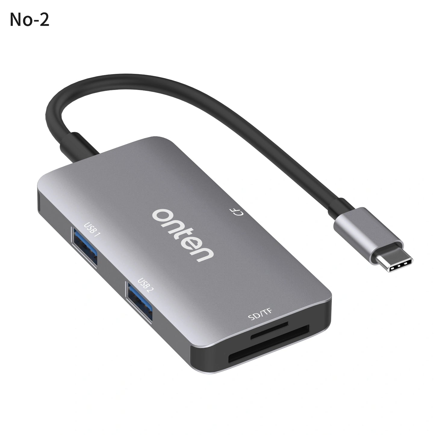 Onten Multifunction Hub Card Reader Dock Station USB-C To CF/SD/Micro-SD With 2 x USB3.0 Port