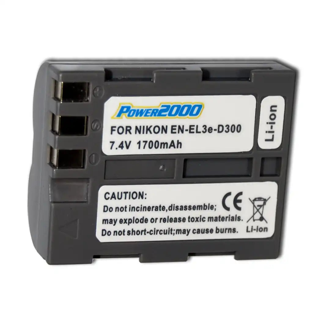 Proflash - Power 2000 Nikon EN-EL3 E Compatible Lithium-Ion Battery Pack (7.4V - 1700 mAh) - 12227
