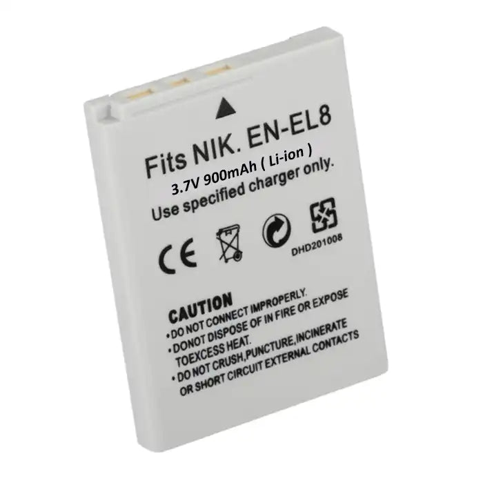 Proflash - Power 2000 Nikon EN-EL8 Compatible Lithium-Ion Battery Pack (3.7V - 900 mAh) - 12233