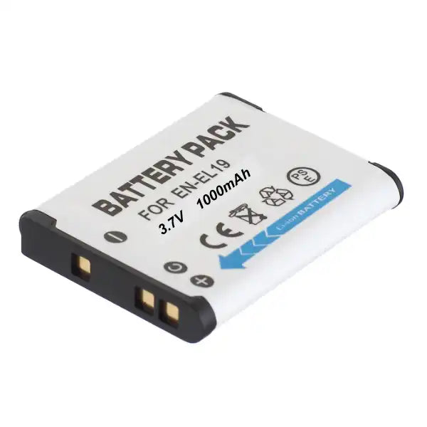 Proflash - Power 2000 Nikon EN-EL19 Compatible Lithium-Ion Battery Pack (3.7V - 1000 mAh) - 12242