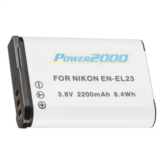 Proflash - Power 2000 Nikon EN-EL23 Compatible Lithium-Ion Battery Pack (3.8V - 2200 mAh) - 12249