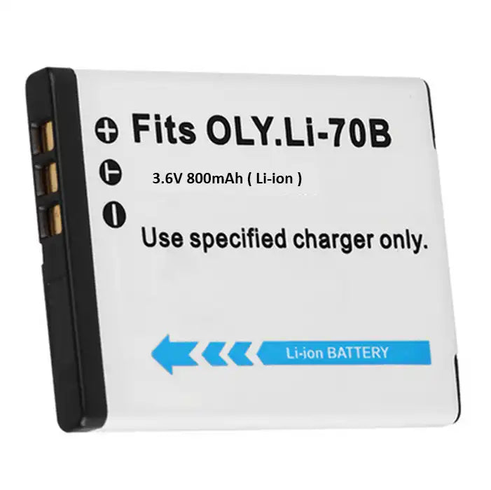 Proflash - Power 2000 Olympus Li-70B Compatible Lithium-Ion Battery Pack (3.6V 800 mAh) 12257