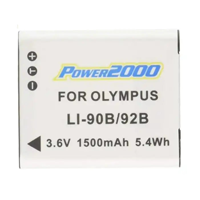 Proflash - Power 2000 Olympus Li90 Li-92B Compatible Lithium-Ion Battery Pack (3.6V 1500 mAh) 12260