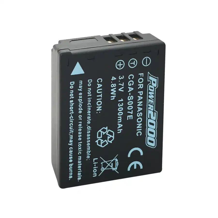 Proflash - Power 2000 Panasonic CGA-S007 Compatible Lithium-Ion Battery Pack ( 3.7V - 1300 mAh ) - 12281