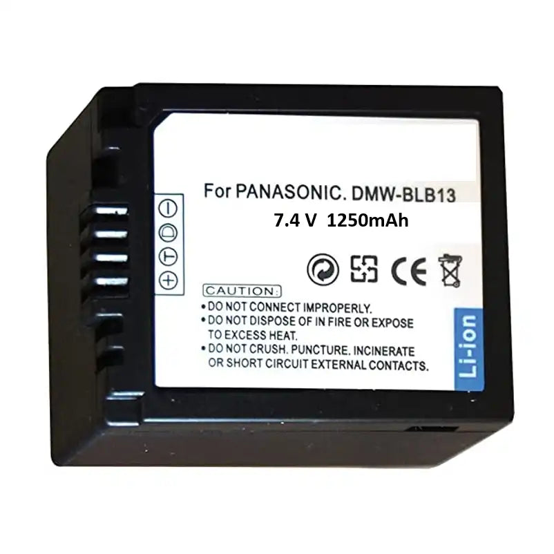Proflash - Power 2000 Panasonic DMW-BLB13 Compatible Lithium-Ion Battery Pack (7.2V - 1250 mAh) - 12285