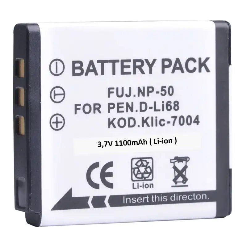 Proflash - Power 2000 Pentax D-Li68 Compatible Lithium-Ion Battery Pack (3.7V 1100 mAh) 12307
