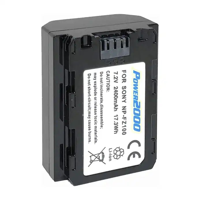 Proflash - Power 2000 Sony NP-FZ100 Compatible Lithium-Ion Battery Pack (7.2V 2400mAh). 12326