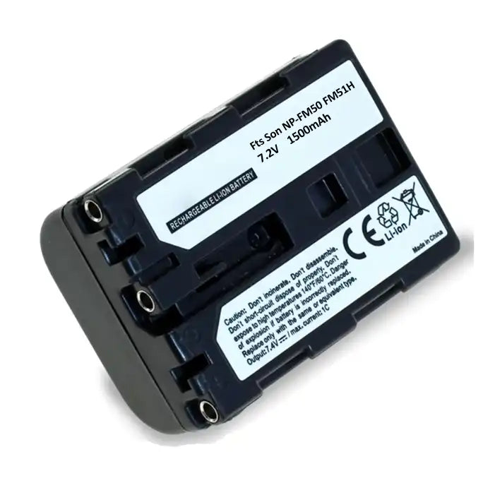 Proflash - Power 2000 Sony NP-FM50 / NP-FM51 Compatible Lithium-Ion Battery Pack (7.2V 1500mAh). 12328