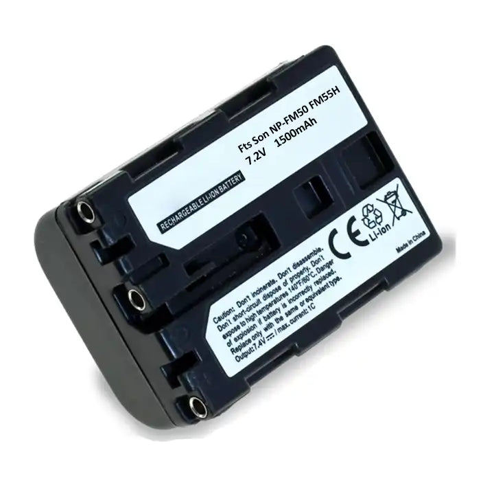Proflash - Power 2000 Sony NP-FM50 NP-FM55H Compatible Lithium-Ion Battery Pack (7.4V 2000mAh). 12329