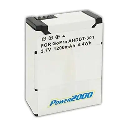 Proflash - Power 2000 GoPro AHDBT-301 Compatible Lithium-Ion Battery Pack (3.7V - 1200 mAh) - 12404