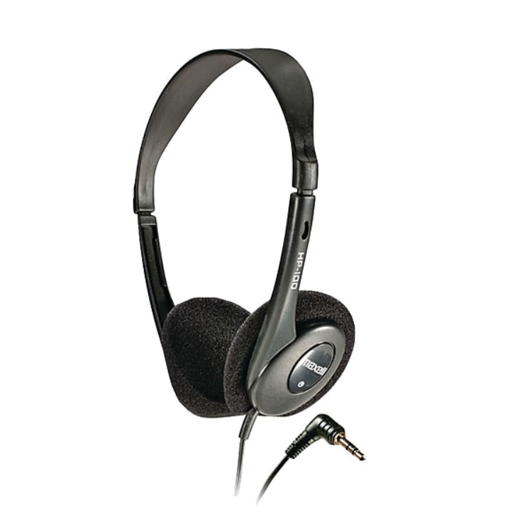 Maxell HP-100 Headphones Black - 190319