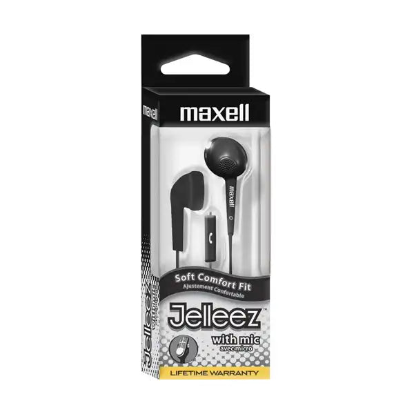 Maxell Jelleez Earbuds Whit-Micro – Black - 191569