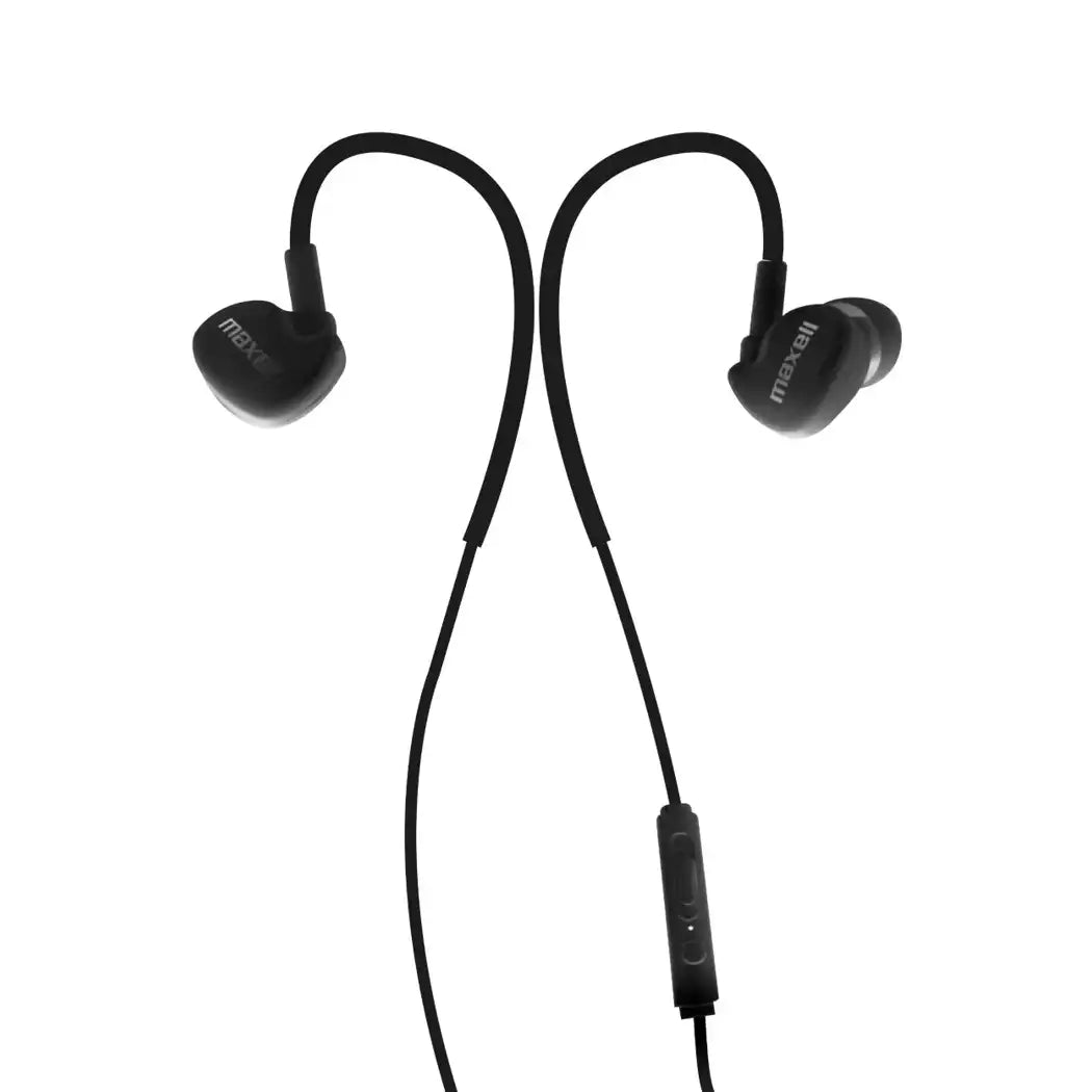 Maxell Fitness Earhook Headphones With Micro - 192005