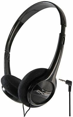 Koss KPH7k Portable On-Ear Headphone Lighteight - Black 194994