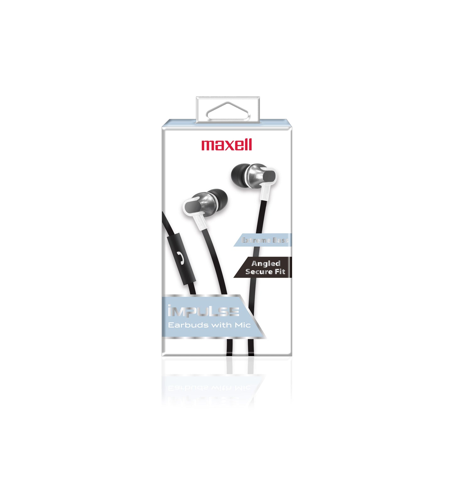 Maxell Impulse Earbuds Angled Earpiece With Color White Micro - 199404