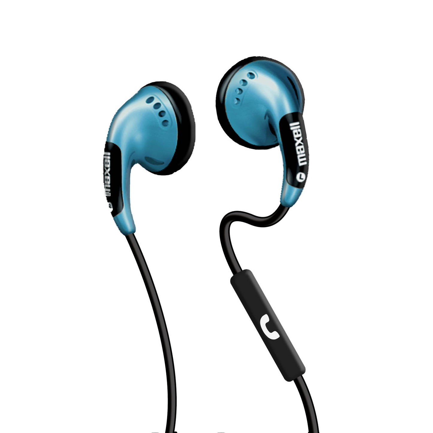 Maxell Color Buds Earbuds With Built-In Micro (Color Blue) - 199711