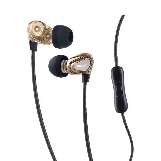Maxell Bass 13 Dual Driver Buds Whit Mic - Gold - 199771