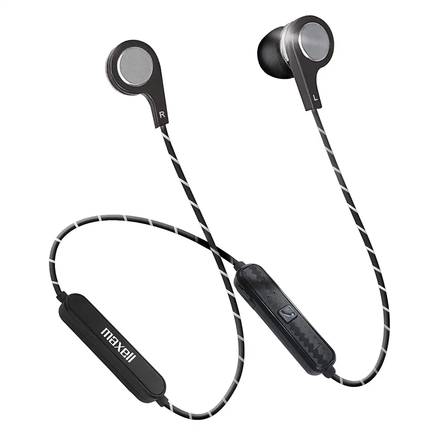 Maxell Bass 13 Wireless Bluetooth Earbuds Metallic Charcoal Whit Micro - 199836