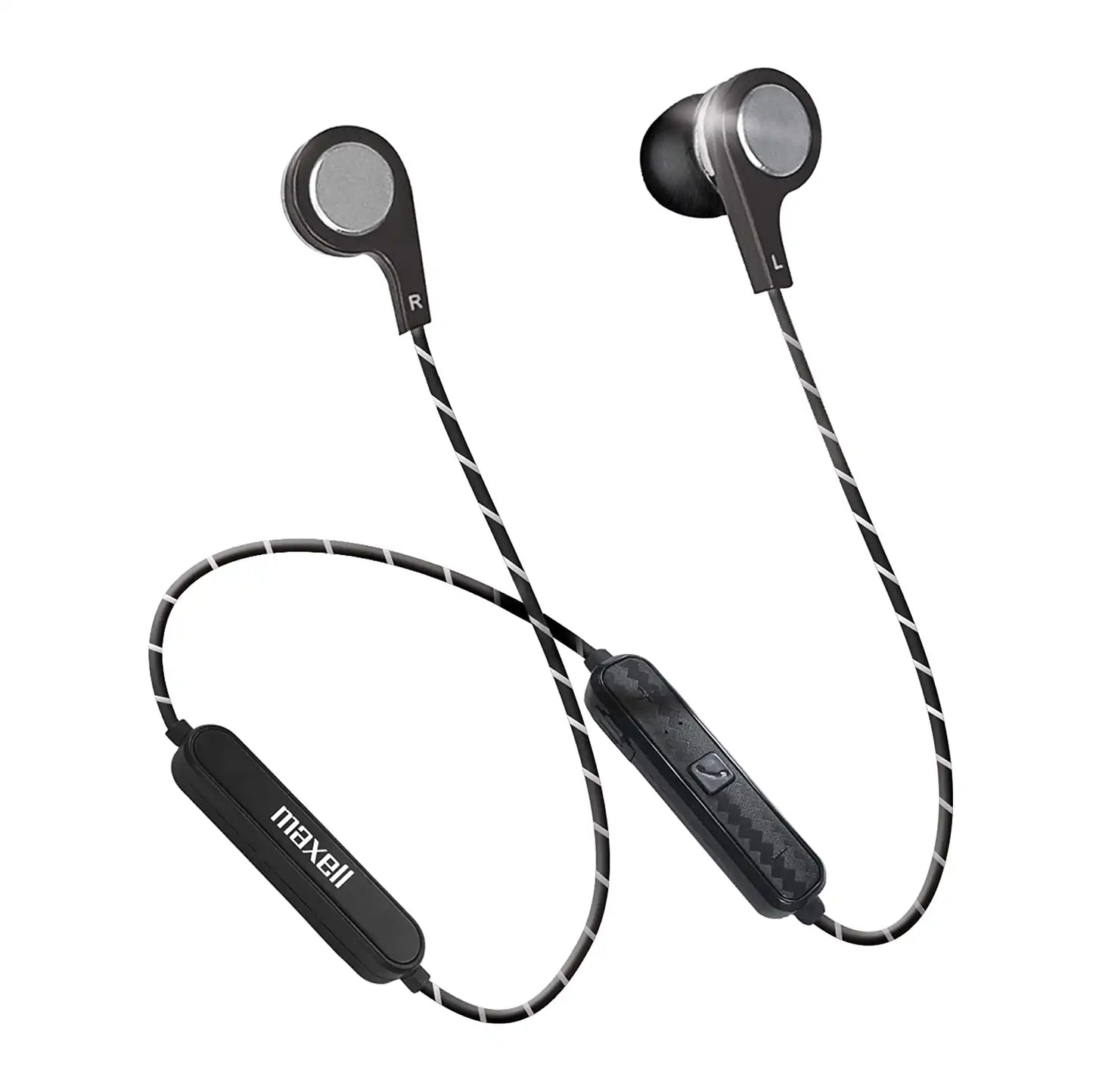 Maxell Bass 13 Wireless Bluetooth Earbuds Metallic Charcoal Whit Micro - 199836