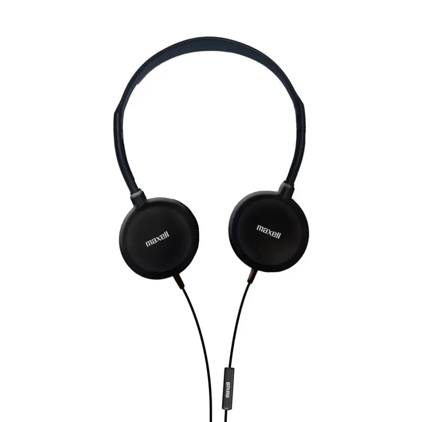 Maxell HP-200M Sterio Headphone Black with Micro 6ft /1.8m Cord - 199929