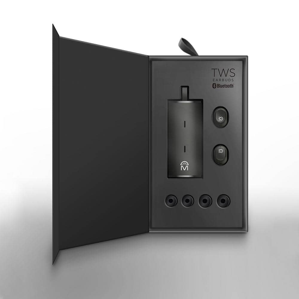 Serie M TWS Bluetooth 5.0 Earbuds True Wireless With Compact Cylinder Casing - 23906