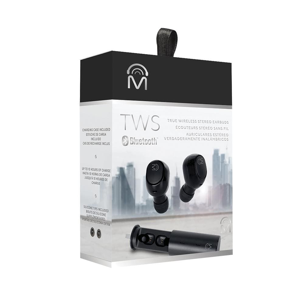 Serie M TWS Bluetooth 5.0 Earbuds True Wireless With Compact Cylinder Casing - 23906