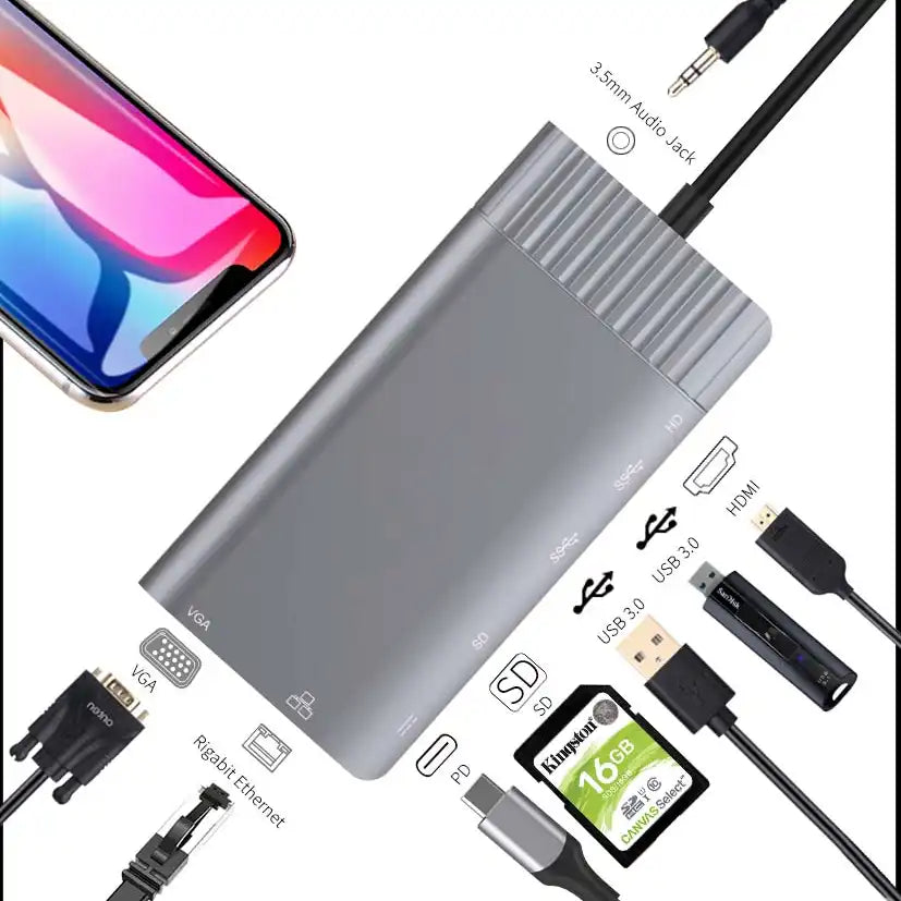Onten Type-C Hub USB Multifunction Dock Station