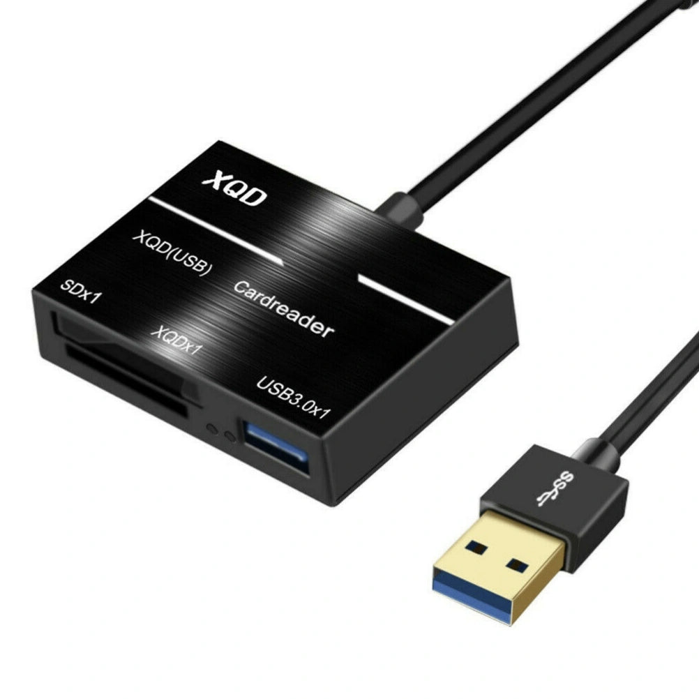 XQD/SD Card Reader Adapter, USB 3.0 Portable Flash Memory Card Reader, For XQD/SD Camera Card, for Sony M/G Series, Lexar USB Mark Card