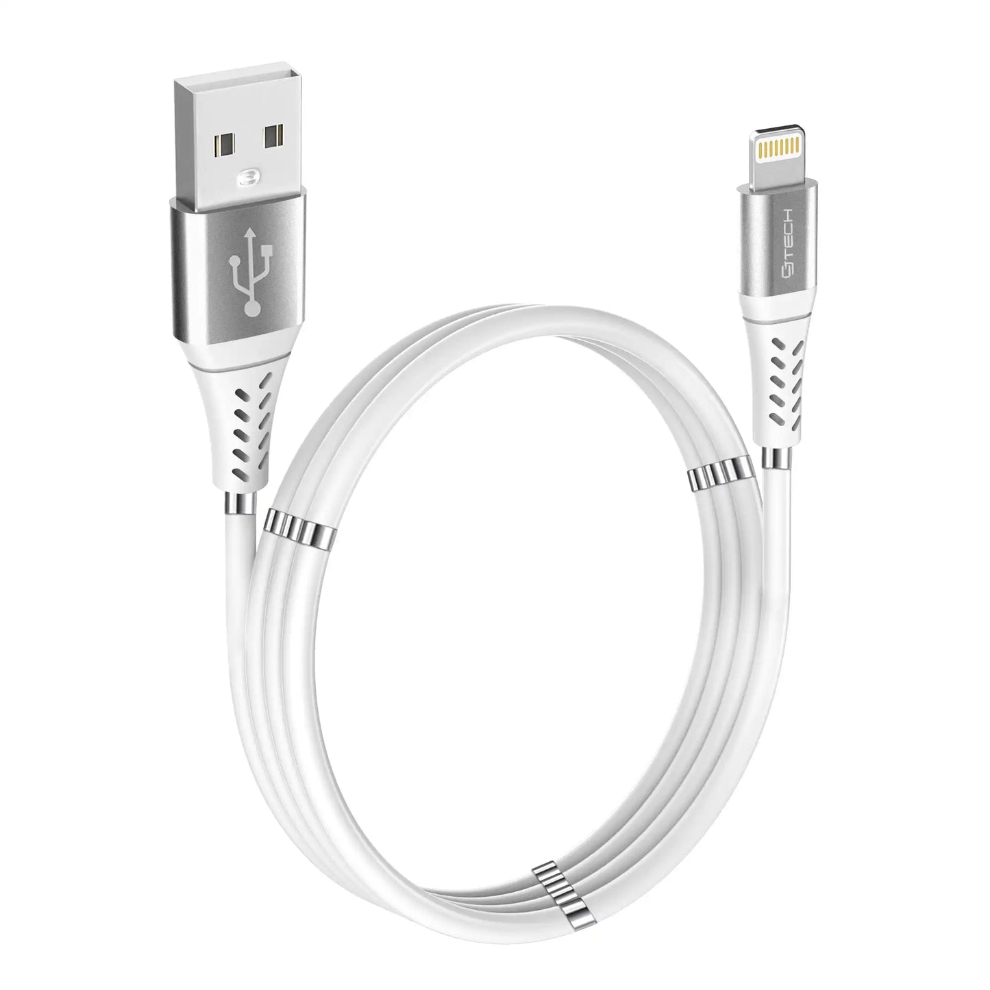 Magnetic Charging Cable - 6FT Lightning (White) | Model 53361