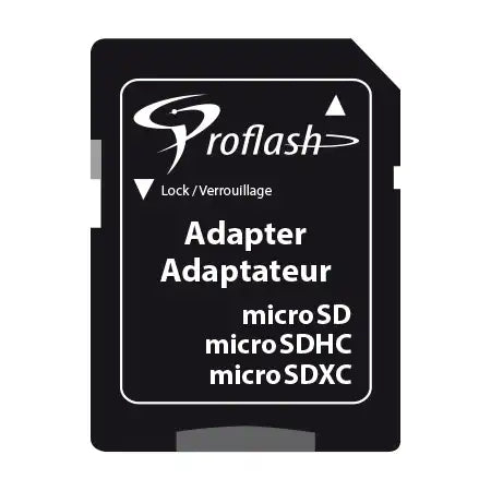 ProFlash MicroSD to SD Adapter – Compatible with Micro-SD, Micro-SDHC, and Micro-SDXC Cards