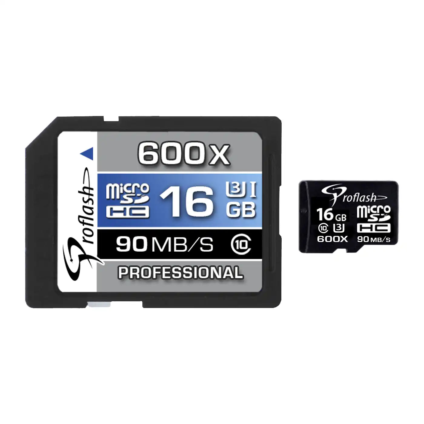 Proflash Memory Card Micro-SDHC 16GB Class 10 UHS-I U3 4K With Adapter / 6730
