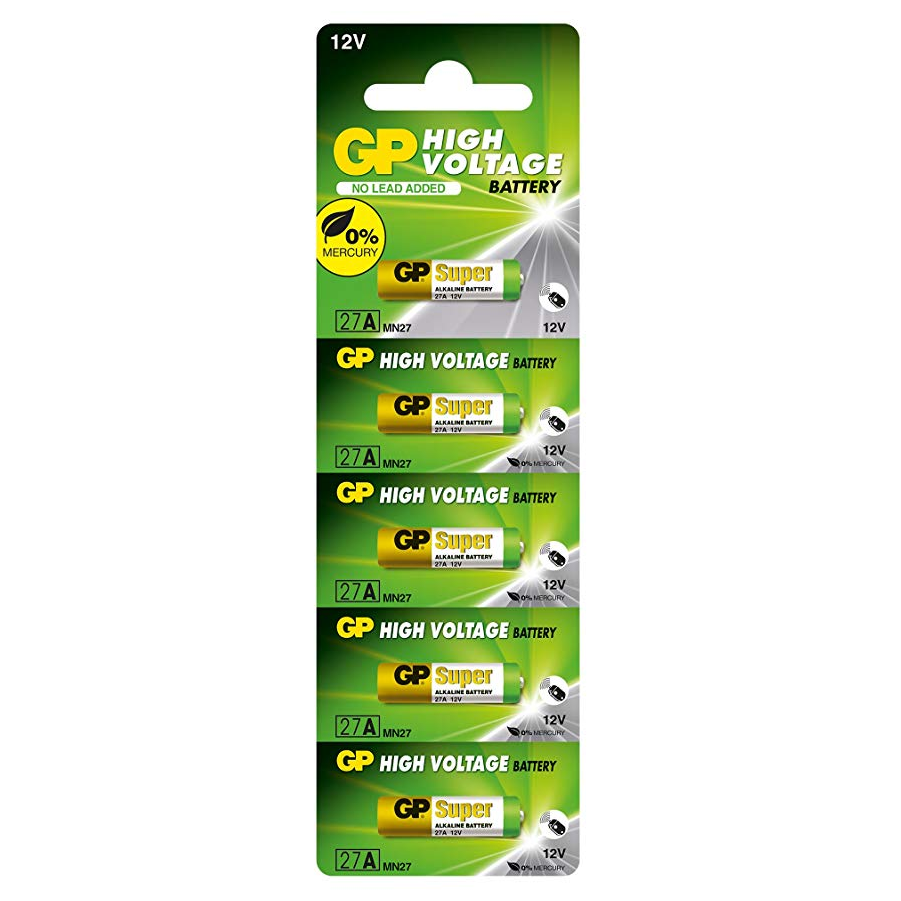 GP 27-A Alkaline Battery 12V Paquet de 5 - 723500