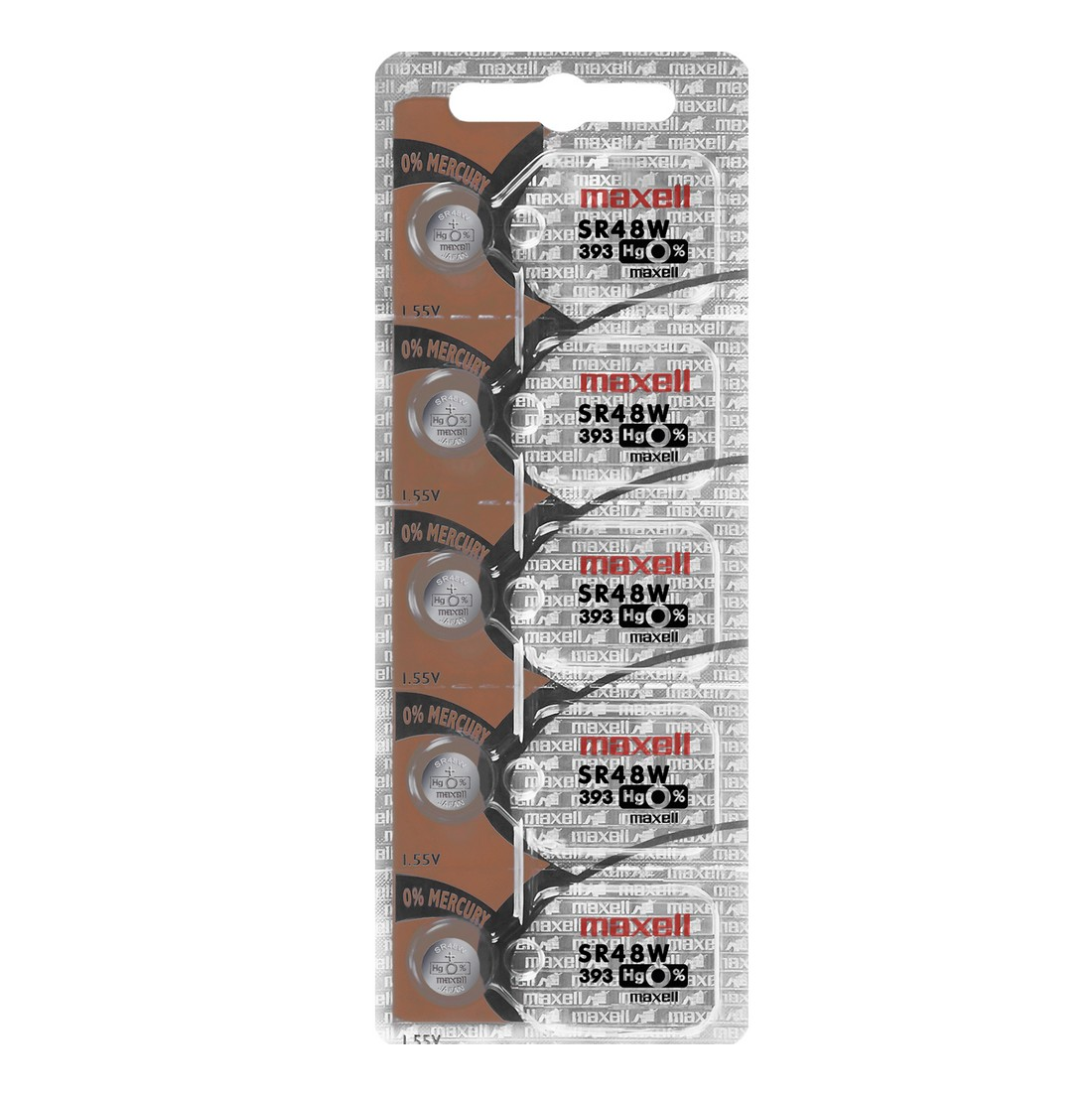 Maxell Watch Battery SR416SW-337 5PCS Tearstrip ( Pack of 5 Batteries ) - 740050