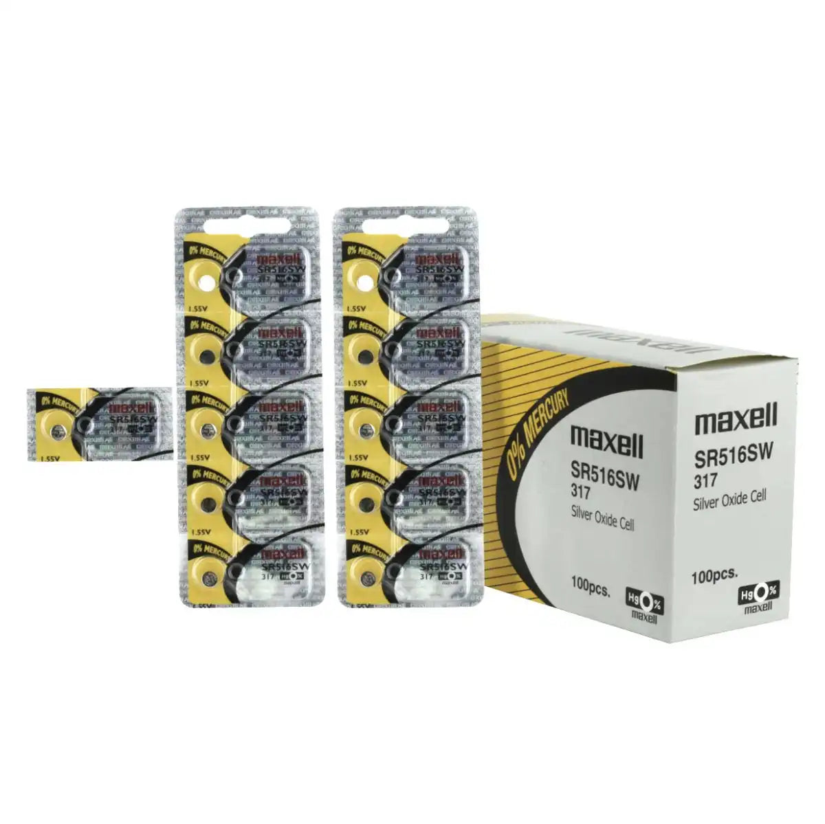 Piles de montre Maxell SR516SW-317 (lot de 5) - 745850