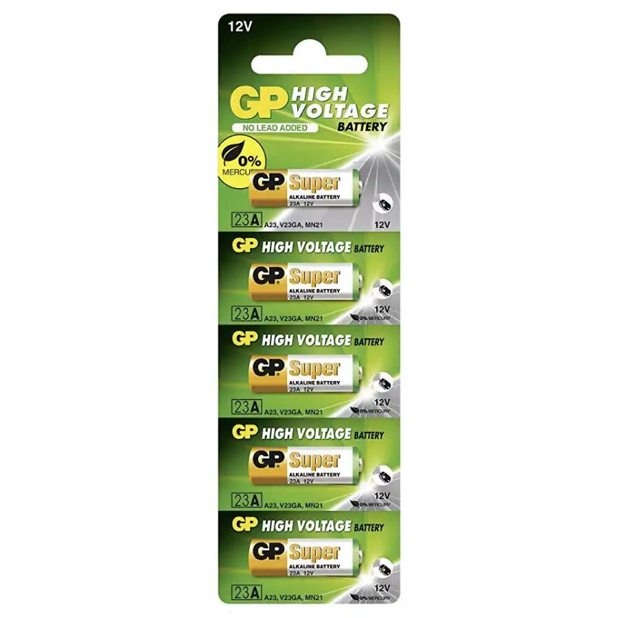GP 23-A Alkaline Battery 12v Package of 5 - 761040-MA