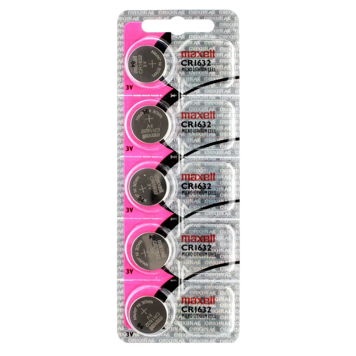 Maxell CR-2016 Piles au Lithium 3V ( 5 Piles Bouton par Cartes )