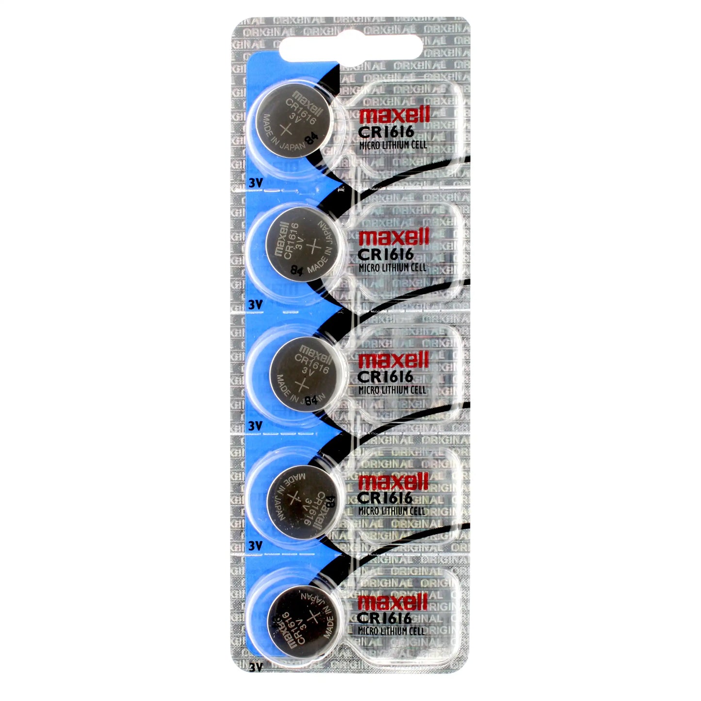 Maxell CR-1616 Piles au Lithium 3V ( 5 Piles Bouton par Cartes )