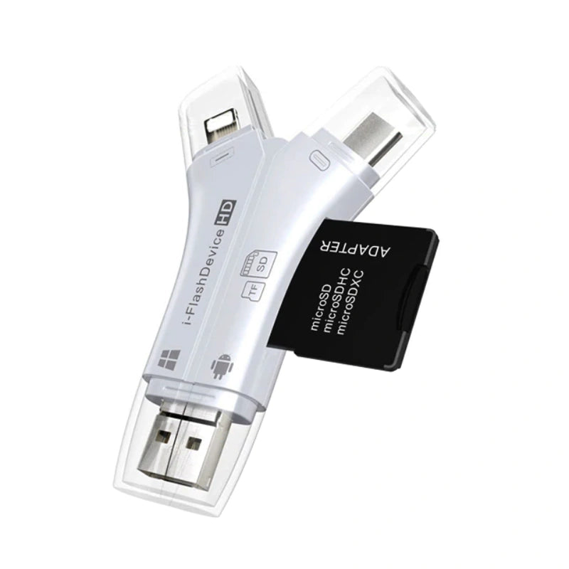 4 In 1 USB OTG Card Reader Flash Drive High-Speed USB2.0 Universal