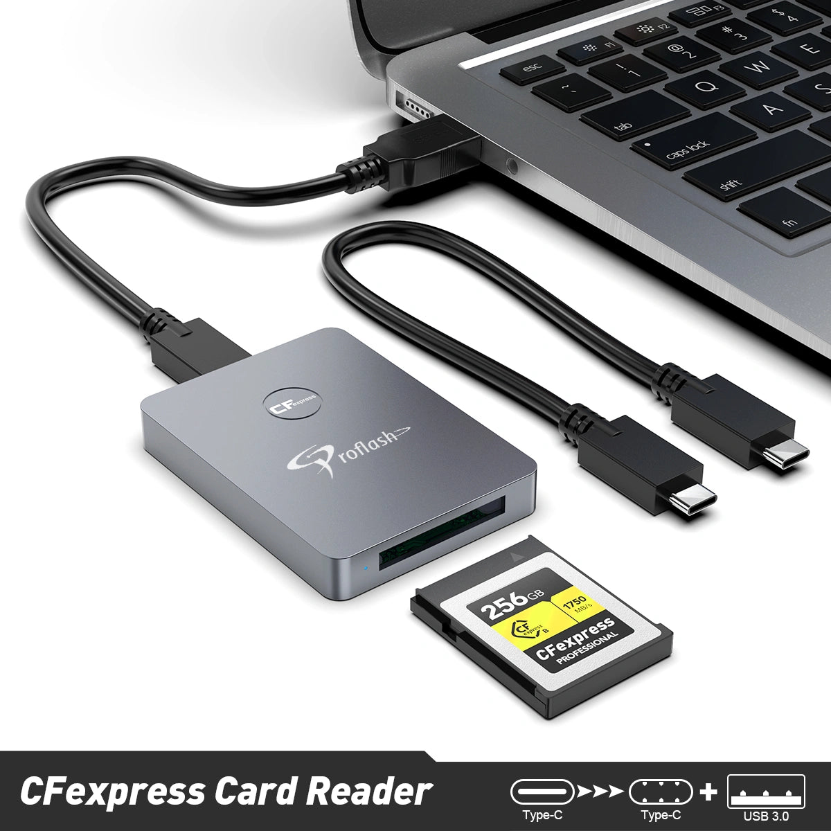 Proflash CFexpress Card Reader,Type B USB 3.1 Gen 2