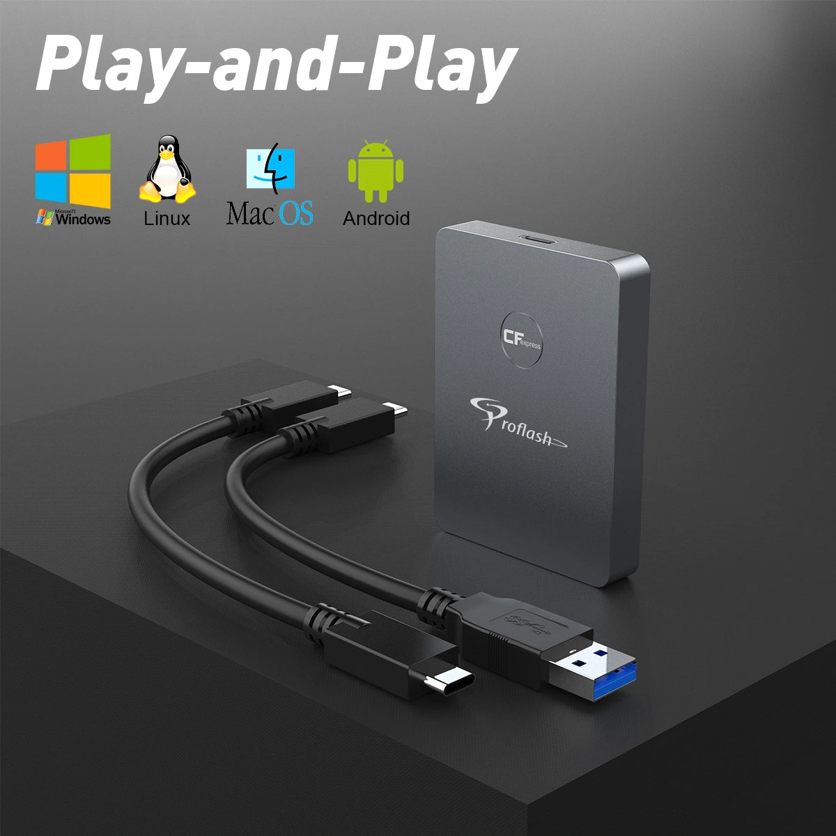 Proflash CFexpress Card Reader,Type B USB 3.1 Gen 2