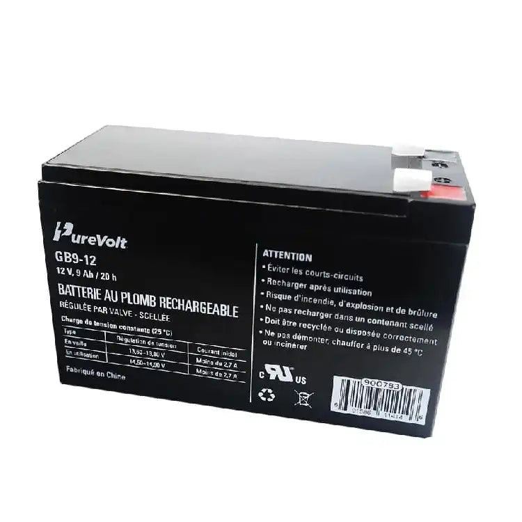 Sealed Lead Acid Rechargeable Battery 12V - 9Ah AD-900783