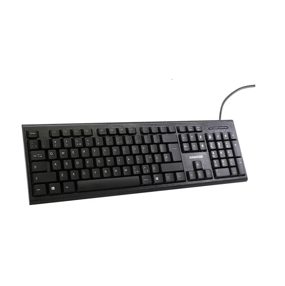 ASON TECH – Wired Keyboard, 1.5 m USB, 104 Keys