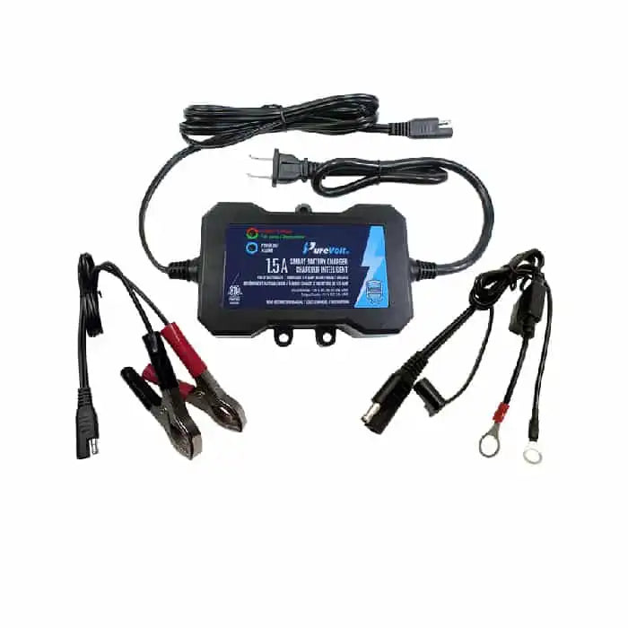 Purevolt Sealed Lead Acid Battery Smart Charger with Overcharge Protection 12V - 1.5A AD-906546