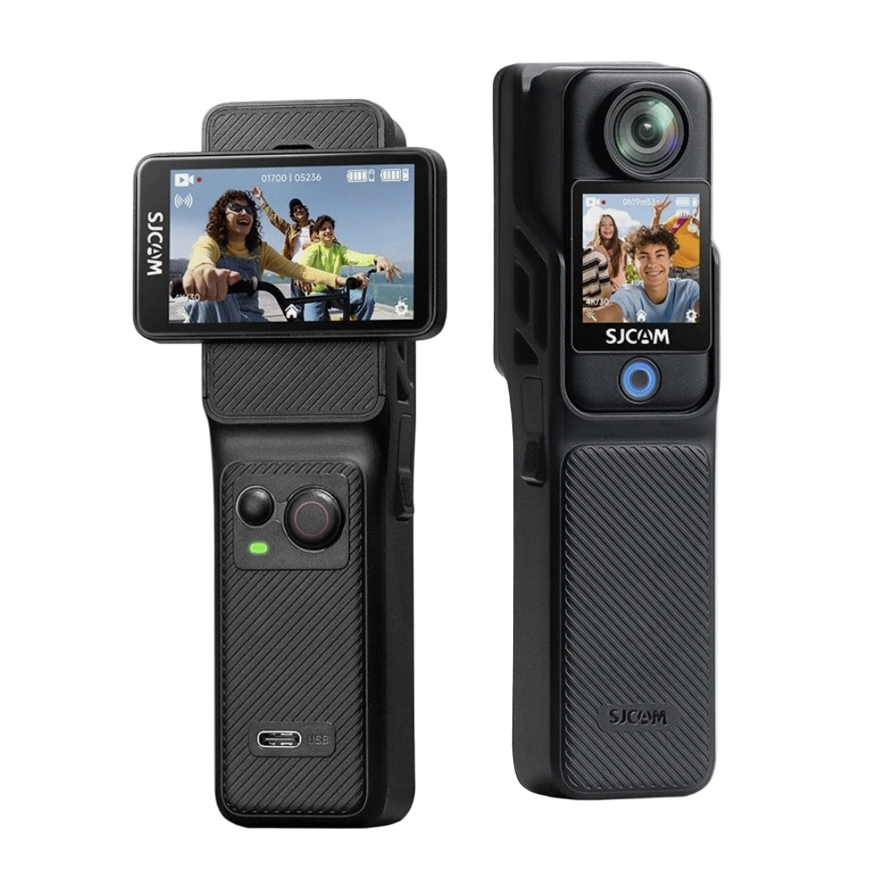 SJCAM C400 Action Camera – 3-in-1 Detachable Handheld Design, 4K Ultra HD, 6-Axis Gyro Stabilization, Rotatable Screen, 7H+ Battery Lif