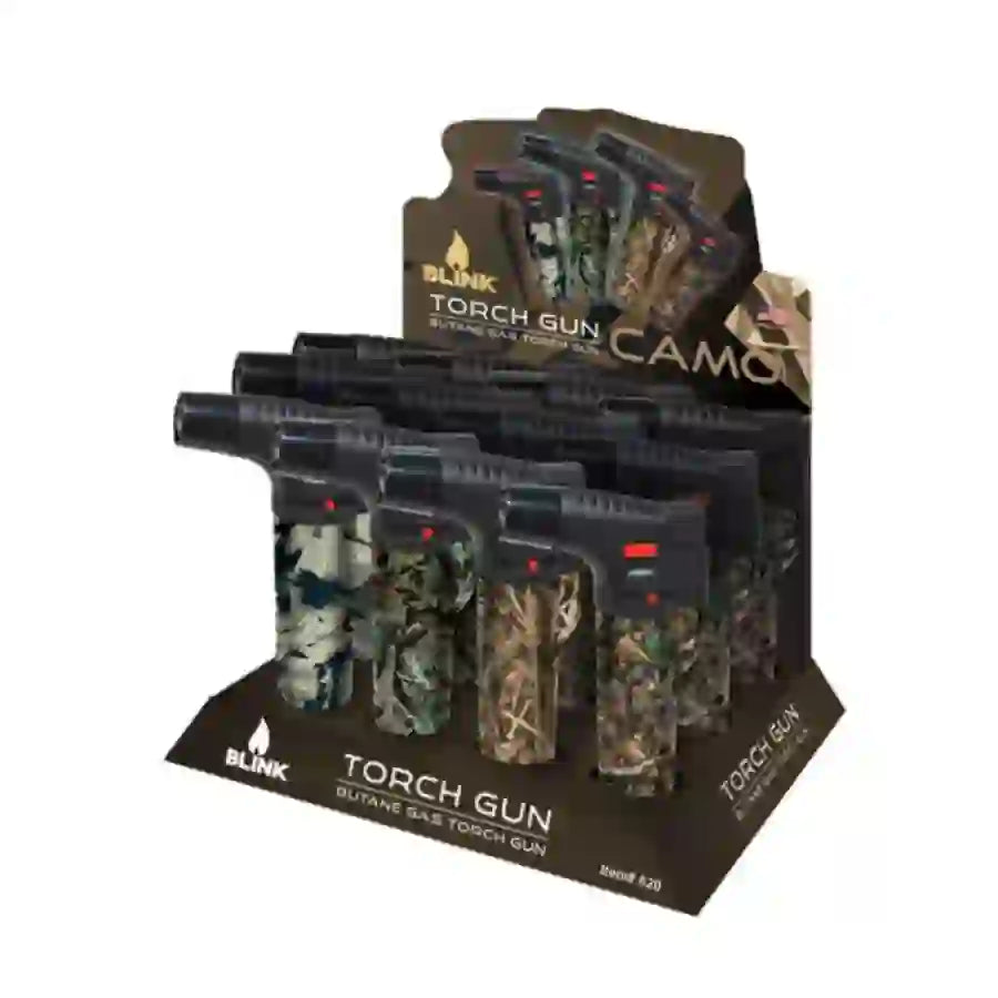 Blink Glow Blocks Butane gas Torch Lighter - 20 Count Per Display - Glow