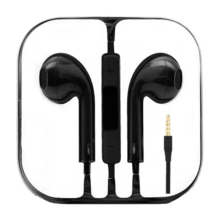 Ear Earphones with 3.5mm Jack - 10 Pack – (5) Black and (5)White - CE-IP-955-BW