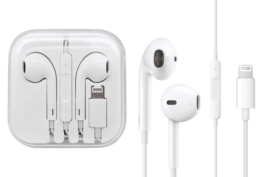 (1 Pack) Generic Lightning Earbuds With Microphone & Sound Control