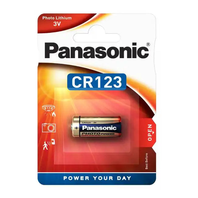 Panasonic CR123 CR123A 3V Lithium Battery (1 Pack) 770110
