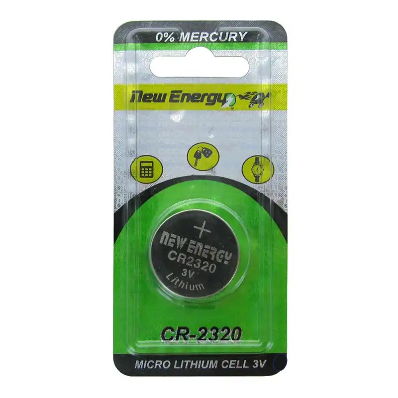 New Energy CR-2320 3V Lithium Batteries (1 Button Cells per Card)