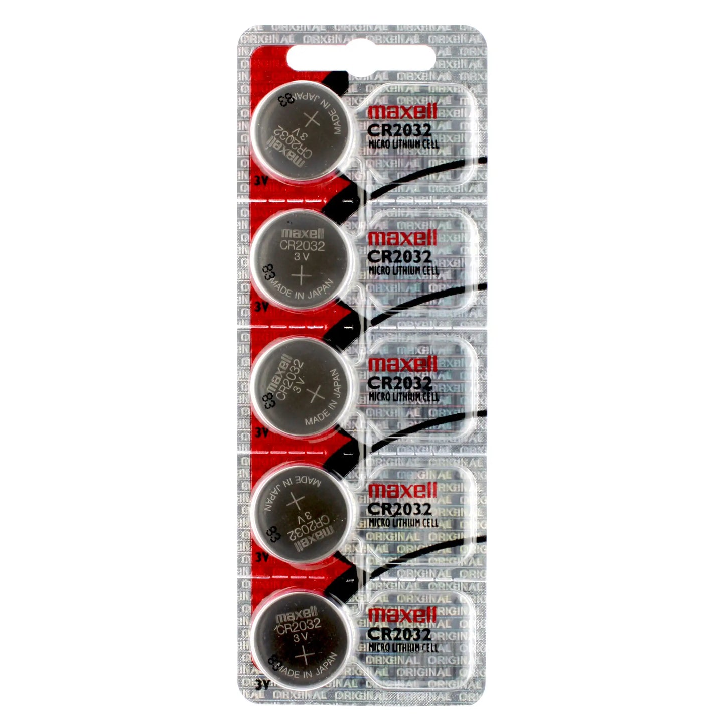 Maxell CR-2032 Piles au Lithium 3V ( 5 Piles Bouton par Cartes )